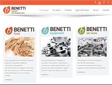 Tablet Screenshot of benettisrl.it